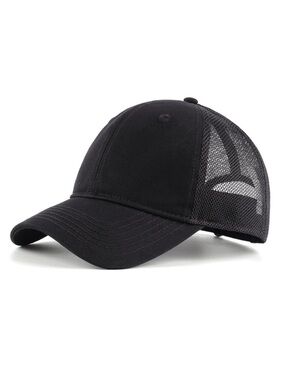 Black Mesh Back Trucker Cap, LIDS brand